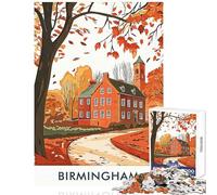 1000 Piece Puzzle For Teenagers Birmingham Autumn Landscape Educational Games But Fun And Humorous Toy Wall Decor Unique Birthday And Gifts (50x75cm)
