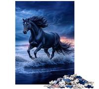 1000 Piece Puzzle For Teenagers Black Majesty Help The Brain Exercise Wall Decoration Anti-Stress Toys for And from 14 Years And over (38x26cm)