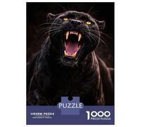 1000 Piece Puzzle For Teenagers Black Panther Roaring Teenager Puzzles Brain Teaser Game Home Decoration Unique Gifts for Birthday And Christmas 38x26cm/1000pcs