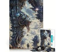 1000 Piece Puzzle For Teenagers Bleak Futuristic Odyssey Smooth Joint Fun, Mind Game Gift, Restful Game Fun, Christmas Leisure Art (38x26cm)