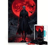 1000 Piece Puzzle For Teenagers Blood Moon Vampire Lord Smooth Joint Fun, Mind Game Gift, Restful Game Fun, Christmas Leisure Art (50x75cm)