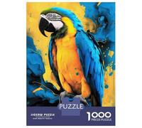 1000-piece Puzzle for Teenagers Blue And Gold Macaw Parrot Jigsaws for Adults Hands-on Game Precision Cutting Great Gift for Gaming 38x26cm/1000pcs