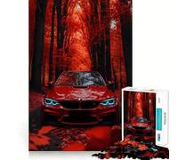 1000 Piece Puzzle For Teenagers BMW M Redwood Forest Exact Cut Art, Brain Teasing Play, Relax Time Game, Christmas Leisure Art (50x75cm)