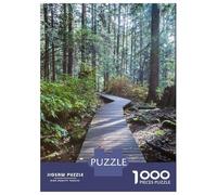 1000-piece Puzzle for Teenagers Boardwalk in The Forest Puzzles for Adults Hands-on Game Enhance Memory Birthday Present, Gifts, 38x26cm/1000pcs