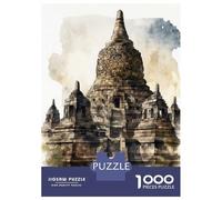 1000 Piece Puzzle For Teenagers Borobudur Temple Painting Puzzle for Adults Relaxing Games Pattern Assembly Birthday And Unique Gifts 70x50cm/1000pcs