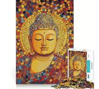 1000 Piece Puzzle For Teenagers Buddha In Thoughts Art Exact Fit Game Mind Challenge Toy Calm Fun Time Xmas Scene Art (50x75cm)