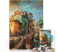 1000-piece puzzle for teenagers By the river Made of cardboard for 14+ learning educational game Improving love between couples。size:26x38cm/10.24x14.96inch