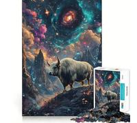 1000 Piece Puzzle For Teenagers Byson And Nature Cosmic Neon Exact Fit Game Mind Challenge Toy Calm Fun Time Xmas Scene Art (50x75cm)