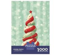 1000 Piece Puzzle For Teenagers Candy Cane Christmas Tree Teenager Puzzles Hands-on Game A Work of Art Unique Gifts for Birthday And Christmas 52x38cm/1000pcs