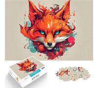 1000 Piece Puzzle For teenagers Cartoon style of fox Lernspielzeug für die ganze Familie Für Paare geeignet75x50cm