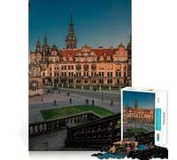 1000-piece Puzzle for Teenagers Castle of Dresden Precise Cut Art Focus Fun Game Relax Play Time Birthday Fun Gift (38x26cm)