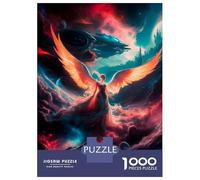 1000-piece Puzzle for Teenagers Celestial Angel Ascend Jigsaws for Adults Hands-on Game Precision Cutting Great Gift for Gaming 38x26cm/1000pcs