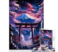 1000 Piece Puzzle For Teenagers Cherry Dream Torii Gate Fun Games Analysis And Logic Home Decoration Toys Unique Birthday And Gifts (38X26CM)