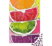 1000-piece Puzzle for Teenagers Citrus Fruit Slices Art Print Puzzles for Adults Relax Games Precision Cutting Gifts for Friends And Family 52x38cm/1000pcs