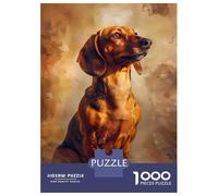 1000 Piece Puzzle For Teenagers Classic Dachshund Posing Teenager Puzzles Hands-on Game A Work of Art Unique Gifts for Birthday And Christmas 52x38cm/1000pcs