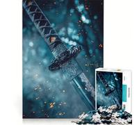 1000-piece Puzzle for Teenagers Close Up Katana, Toy Wall Decor, Staycation Kill Time, Improving Love between Couples 38x52cm