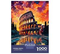1000-piece Puzzle for Teenagers Colosseum in Rome Jigsaws for Adults Hands-on Game Precision Cutting Great Gift for Gaming 38x26cm/1000pcs