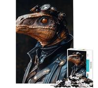 1000 Piece Puzzle For Teenagers Cool Steampunk Dinosaur for Educational Game Toys Educational Games Art Work Gifts Precision Cutting (Size 38x26cm)