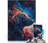 1000 Piece Puzzle For teenagers Cosmic Canine Aura Dekomprimierendes intellektuelles Lernspielzeug Heimdekoration52x38cm