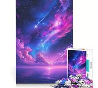1000-piece Puzzle for Teenagers Cosmic Ocean Twilight with Shooting Star, Fun Games, Train Your Brain And Hands, Improving Love between Couples 50x75cm