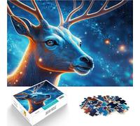 1000-piece puzzle for teenagers Cosmic Space Deer Made of wood for 14+ Challenging play toys It is ideal as a gift for the whole family。size:50x75cm/19.68x29.52inch