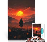 1000 Piece Puzzle For teenagers Cowboy in the fields Spielspielzeug als Familiengeschenk Geburtstagsgeschenke52x38cm