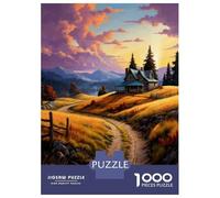 1000-piece Puzzle for Teenagers Cozy Cabin in The Mountains Puzzles for Adults Relax Games Precision Cutting Gifts for Friends And Family 70x50cm/1000pcs
