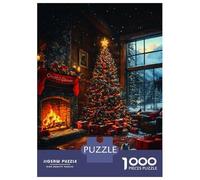 1000-piece Puzzle for Teenagers Cozy Christmas Cabin Jigsaw for Adults Relax Games But Fun And Humorous Gifts for Friends And Family 38x26cm/1000pcs