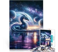 1000-piece puzzle for teenagers Creator Dragons Cosmos Made of cardboard for 14+ Suitable for couples Fun at Home Activities, Birthday Present,Travel Gifts。size:38x52cm/14.96x20.47inch