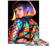 1000 Piece Puzzle For Teenagers Cyberpunk Fashion Illustration Help The Brain Exercise Wall Decoration Anti-Stress Toys for And from 14 Years And over (50x75cm)