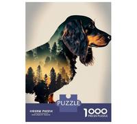 1000 Piece Puzzle For Teenagers Dachshund Forest Jigsaws for Adults Hands-on Game Home Decoration Unique Gifts for Birthday And Christmas 38x26cm/1000pcs