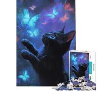 1000 Piece Puzzle For Teenagers Dance of The Butterflies Challenging To Complete Enhance Memory DIY Toys for And 14 Years And over (38x52cm)