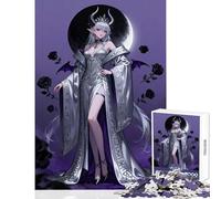 1000 Piece Puzzle For Teenagers Dark Elf Queen with Roses Jigsaws for Adults Puzzle Birthday Present Every Piece Is Unique - Unique Birthday And Xmas Gifts (38x52cm)
