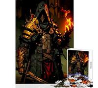 1000 Piece Puzzle For Teenagers Darkest Dungeon Paladin Jigsaw for Teenagers Precision Cutting Parent-child Interaction Christmas Birthday Gifts (38x52cm)