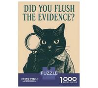 1000-piece Puzzle for Teenagers Did You Flush The Evidence Puzzles for Adults Relax Games Precision Cutting Gifts for Friends And Family 38x26cm/1000pcs