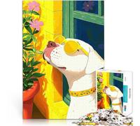 1000 Piece Puzzle For teenagers Dog in Sunglasses Stressabbau Staycation Zeit totschlagen Heimdekoration75x50cm
