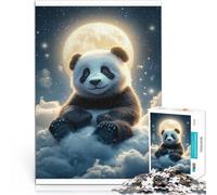 1000-piece puzzle for teenagers “Dreaming Panda” Made of cardboard，for age 14+ game wall decoration Great Gift。size：38x52cm/14.96x20.47inch