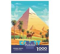 1000 Piece Puzzle For Teenagers Egypt Pyramids Travel Puzzles for Adults Toy Wall Decor Staycation Kill Time for Is Ideal As A Gift 70x50cm/1000pcs