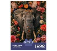 1000 Piece Puzzle For Teenagers Elephant Contemporary Art Jigsaw Puzzle Family Games Wall Art Unique Gifts for Birthday And Christmas 70x50cm/1000pcs