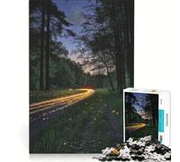 1000-piece Puzzle for Teenagers Enchanted Forest Path at Twilight, Family Games, Challenging To Complete, Gifts for Friends And Family 38x26cm