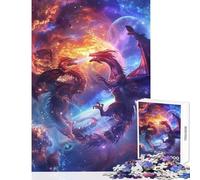 1000-piece Puzzle for Teenagers Epic Space Dragon Battle Jigsaw 1000 Piece Educational Toy Great Gifts And Toys for The Whole Family (38x26cm)