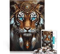 1000-piece puzzle for teenagers Fable Tiger Made of cardboard，for 14+ Intellectual decompression educational toy It is ideal as a gift for the whole family。size：26x38cm/10.24x14.96inch