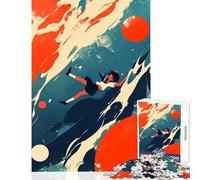 1000-piece Puzzle for Teenagers Falling Through Space Puzzles for Teenagers Difficult Challenge for Birthday, Chrismas Brainteaser Family Games (50x75cm)