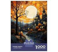 1000-piece Puzzle for Teenagers Fantasy Castle Sunset Teenager Puzzles Relax Games Difficult Hard Gifts for Friends And Family 38x26cm/1000pcs
