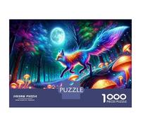 1000-piece Puzzle for Teenagers Fantasy Forest Mushroom Fox Teenager Puzzles Relax Games Difficult Hard Gifts for Friends And Family 70x50cm/1000pcs