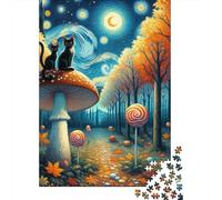 1000-piece Puzzle for Teenagers Fantasy Forest Pathway Jigsaws for Adults Toy Wall Decor Hand Speed Race Challenging To Complete 52x38cm/1000pcs