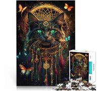 1000 Piece Puzzle For teenagers Fantasy magic cat Educational Games Home Decoration for is ideal as a gift for the whole family 50x70cm