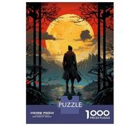 1000 Piece Puzzle For Teenagers Fantasy Sunset Journey Poster Jigsaws for Adults Hands-on Game Home Decoration Unique Gifts for Birthday And Christmas 70x50cm/1000pcs