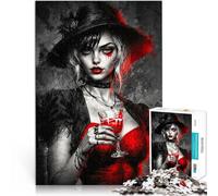 1000-piece puzzle for teenagers Female Ghost Made of wood for age 14+ for home decoration Gifts Ideas。size:50x75cm/19.68x29.52inch