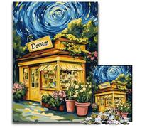 1000-piece Puzzle for Teenagers Flower ZLIQSPT Under The Night Sky Cardboard Jigsaw Puzzles for Ages 14 And over Home Decoration Gift of Works of Art 26X38CM